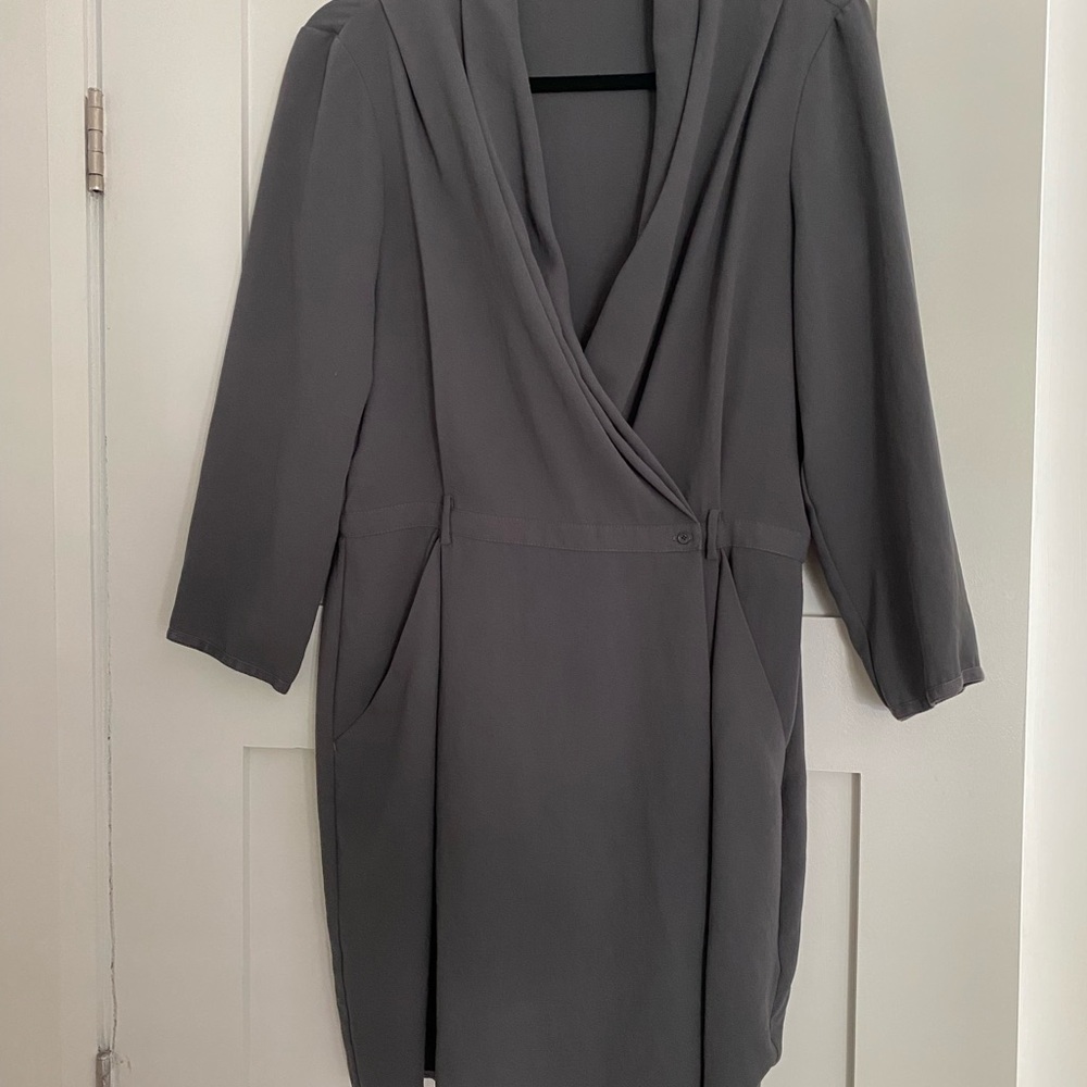 Wilfred Gray Wrap Dress